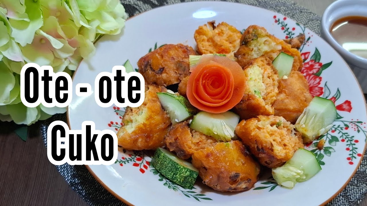 Fluffy Crispy Vegetables Fritters Recipe / Ote - Ote Roti Cuko 