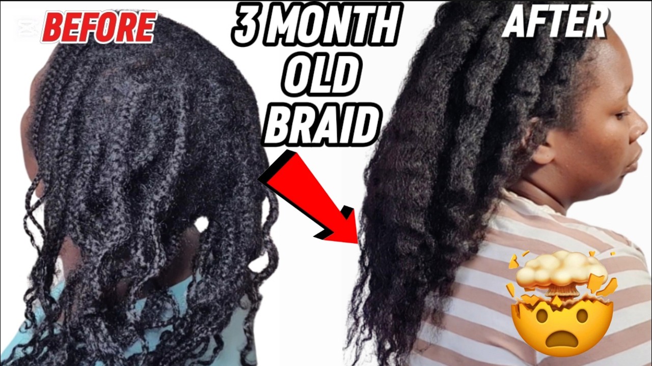 3 MONTHS OF BRAIDS || 3 Month old Protective Style Take out, breakage, shedding, tangles *detailed*