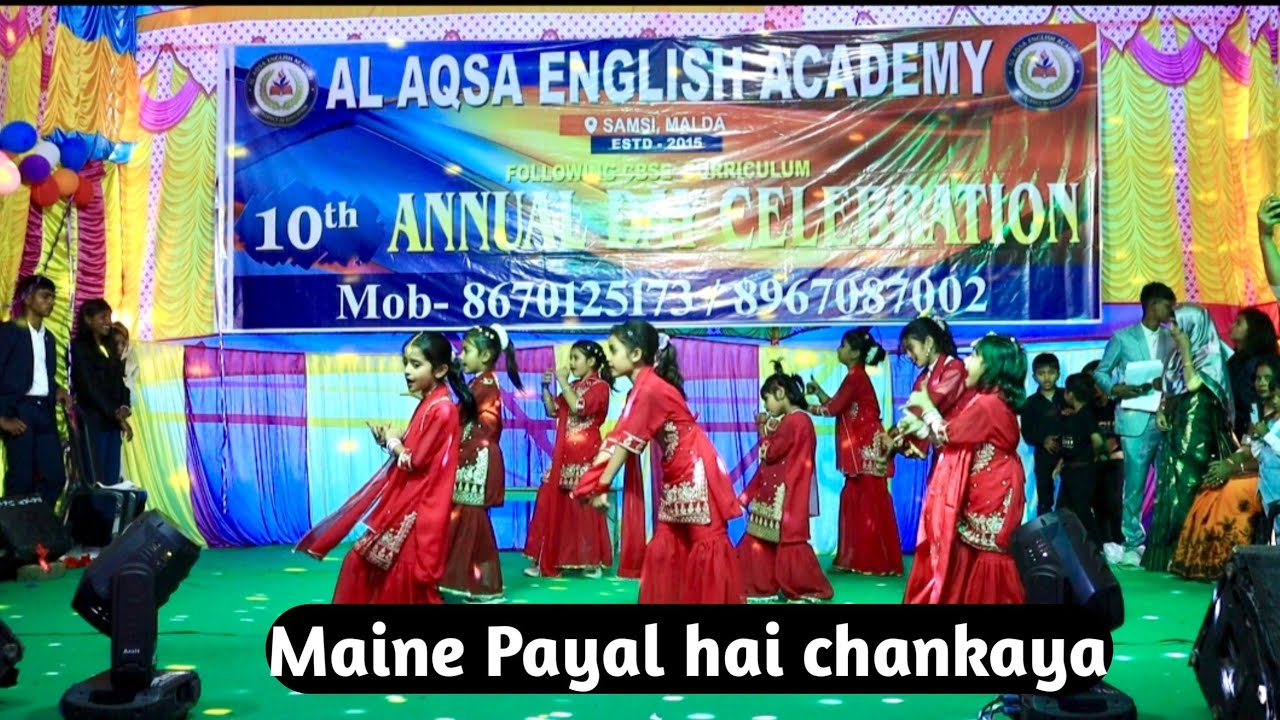 Maine Payal hai chankaya hindi song dance 2026 | Al Aqsa English Academy | Annual Function 2026