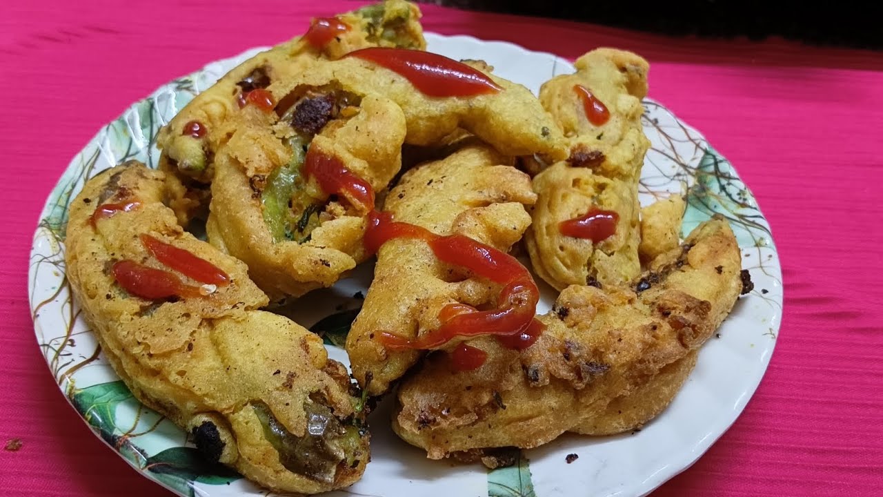Bache Huye Sabji Se Banaye Mirchi Ka Bhajiya|Easy Recipe😋
