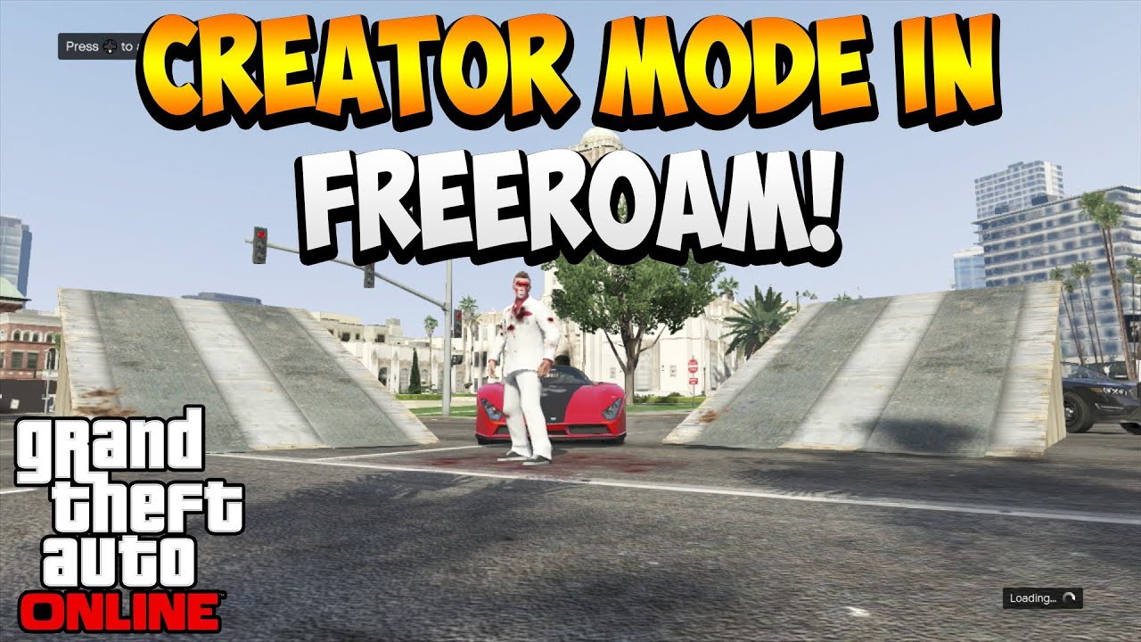 GTA 5 ONLINE - CREATOR MODE IN FREEROAM! SPAWN PROPS, TELEPORT, GOD MODE & MORE!