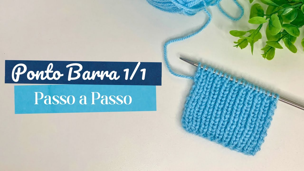 Tutorial: Ponto Barra 1/1 no Tricô | Ideal para punhos, golas e gorros #receitadetricô
