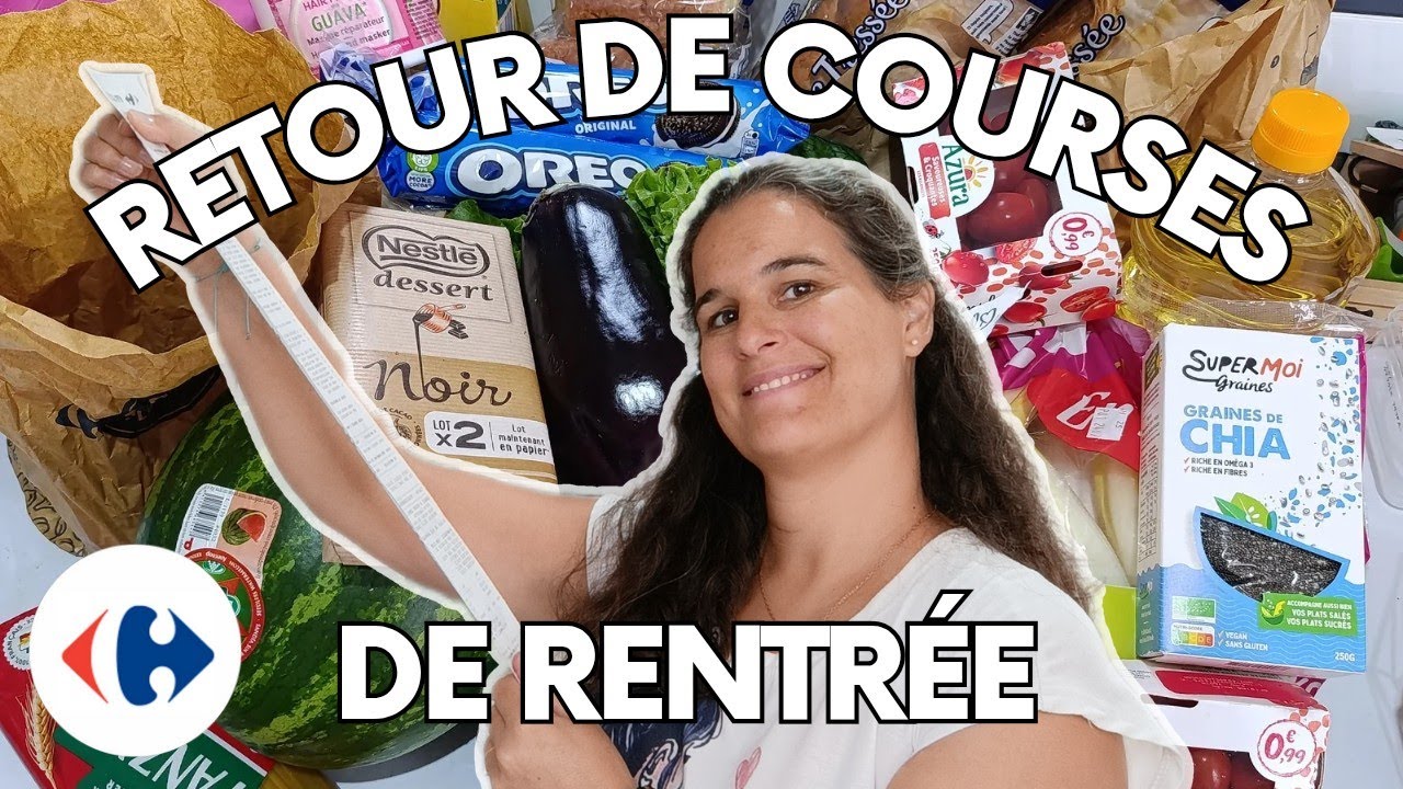NETTOYAGE FRIGO ET RETOUR DE COURSES CARREFOUR