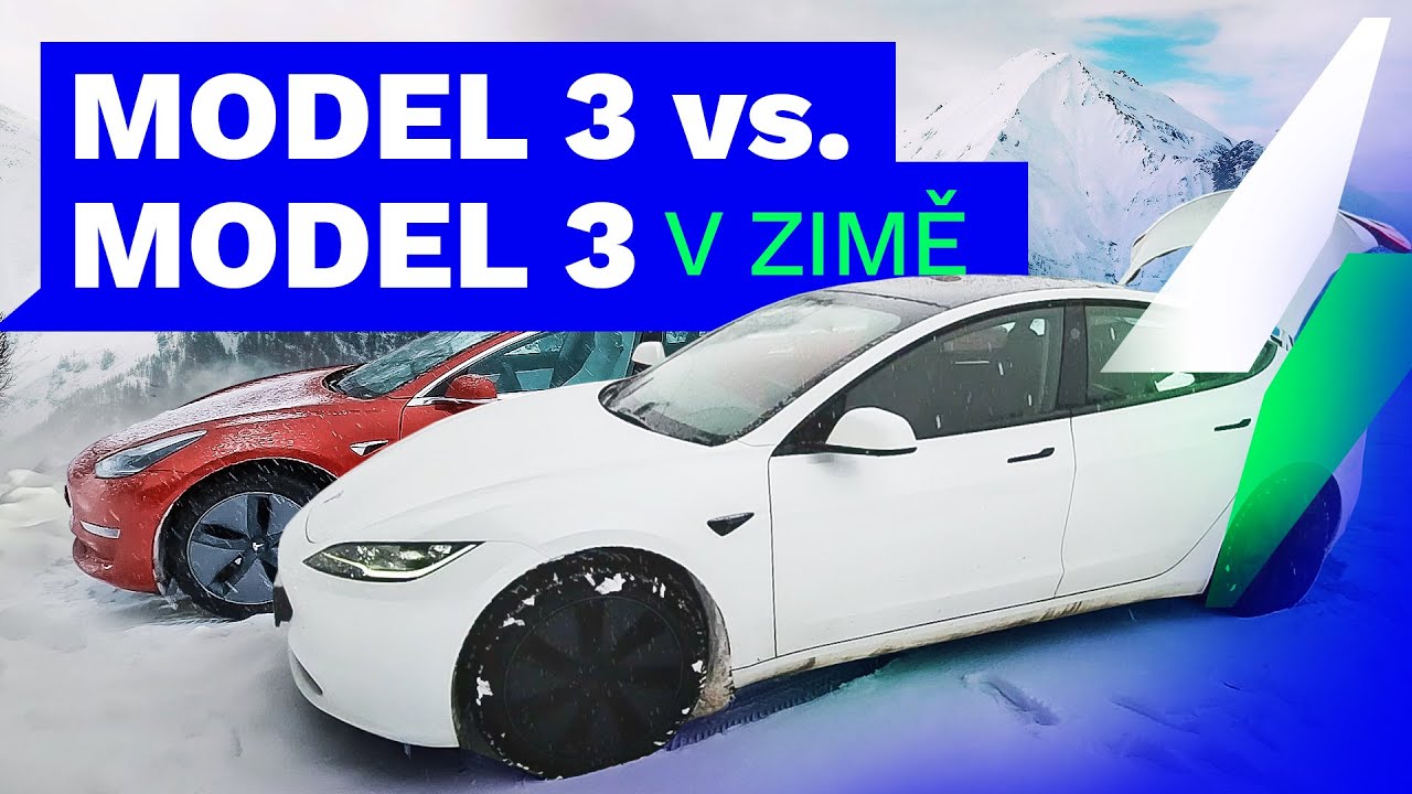 Reálný srovnávací test spotřeby Tesel Model 3 zadokolka 2023 vs. 4x4 2019 | Electro Dad # 595