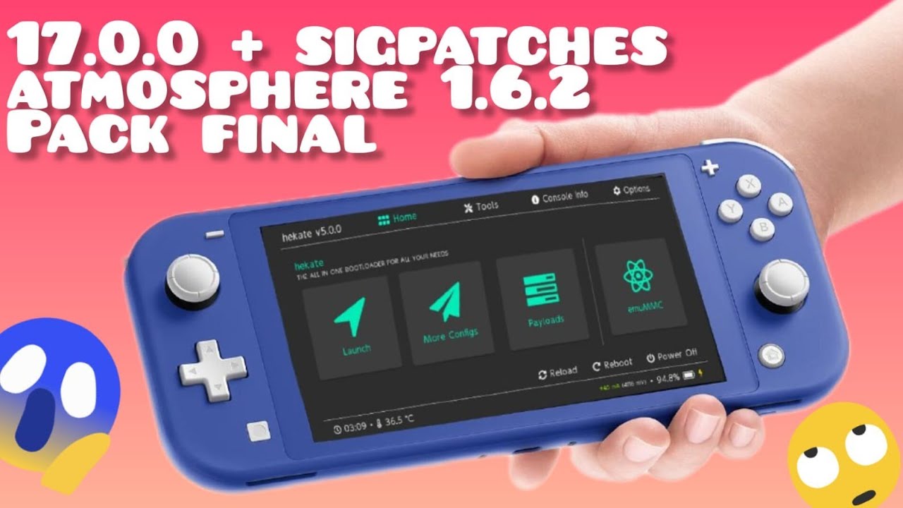 actualización 17.0.0 + Atmosphere 1.6.2 + Sigpatches