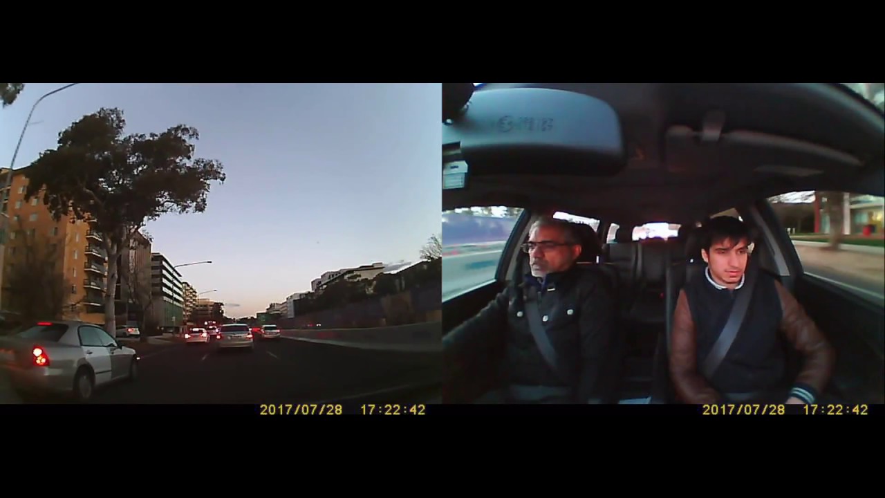 Dash Cam Near Miss - Mitsubishi Magna - Canberra 2017-07-28