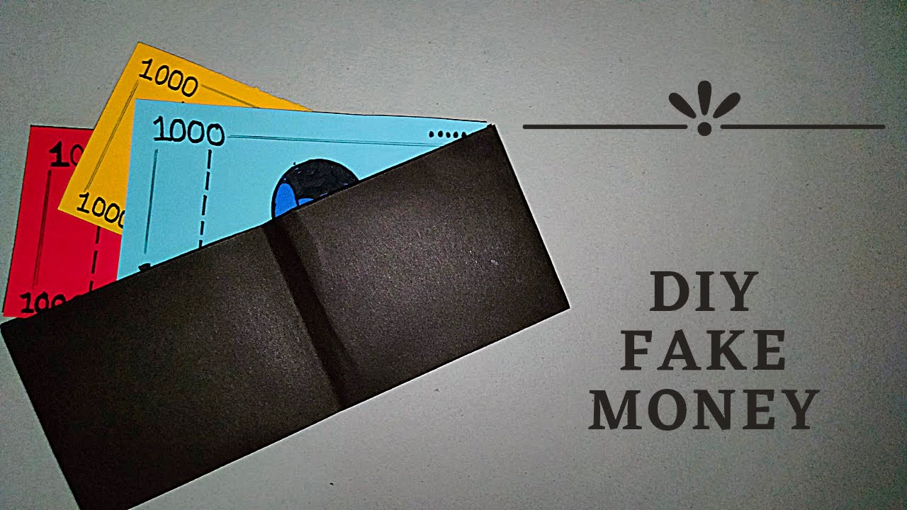 how to make fake money with wallet /handmade paper fake money /handmade paper wallet/ Diy Fake money
