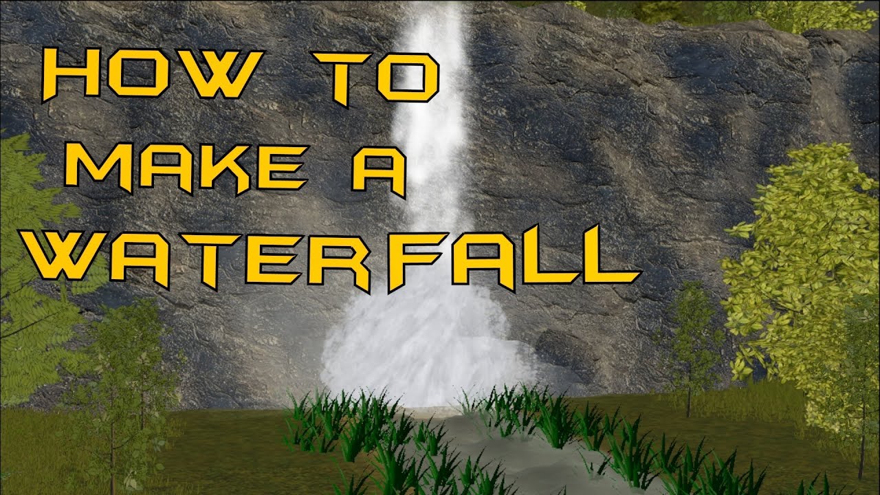 How to make a waterfall in the blender game engine No code