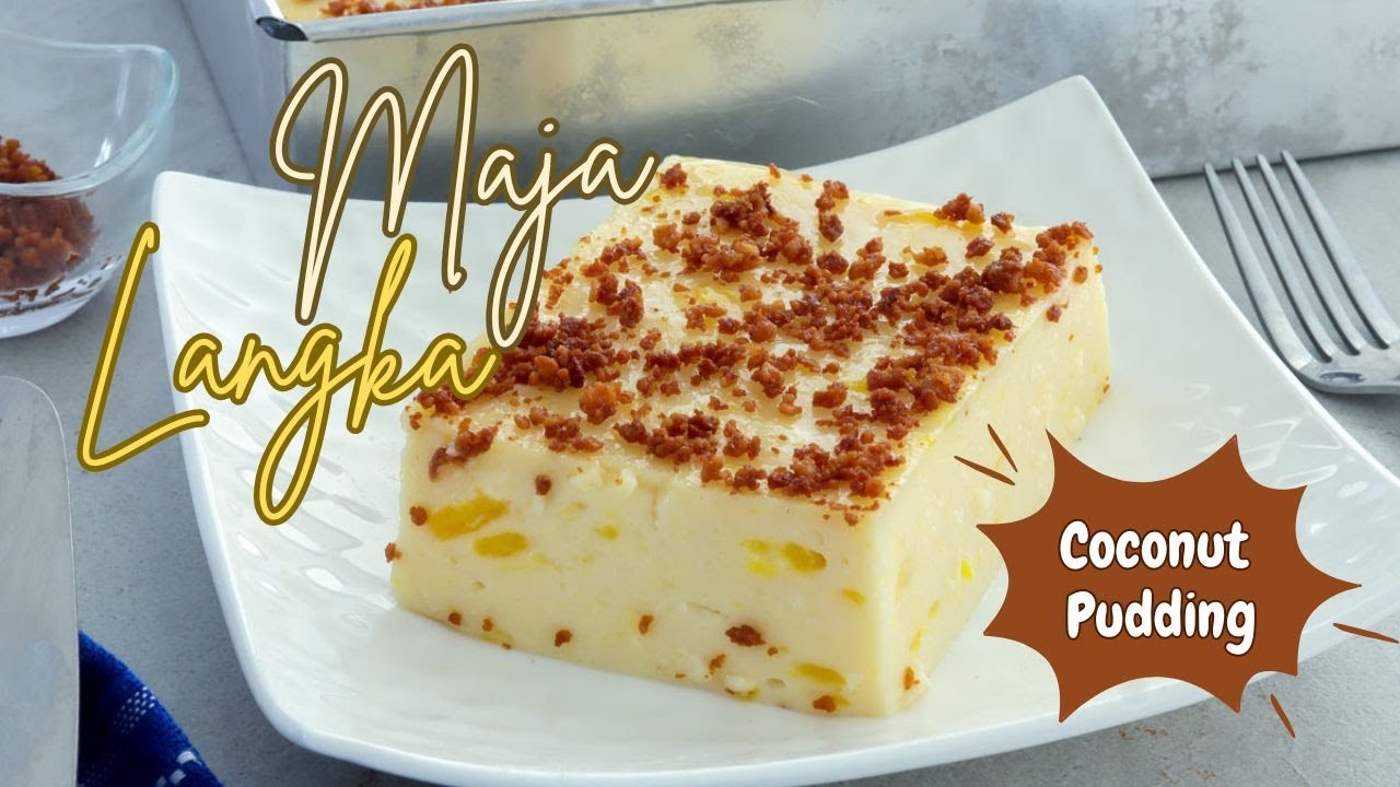 Creamy Maja Langka | Filipino-style Coconut Pudding with Jackfruit