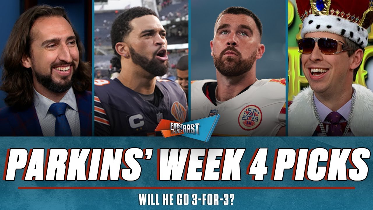Chiefs will ‘embarrass the media’, Bears get hot, Parkins’ Picks for Week 4 | FIRST THINGS FIRST