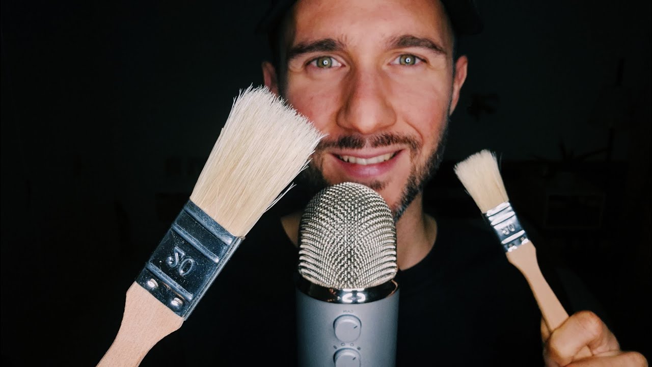 Asmr | Mic Brushing with Mouth sounds | Night tingles😴😌