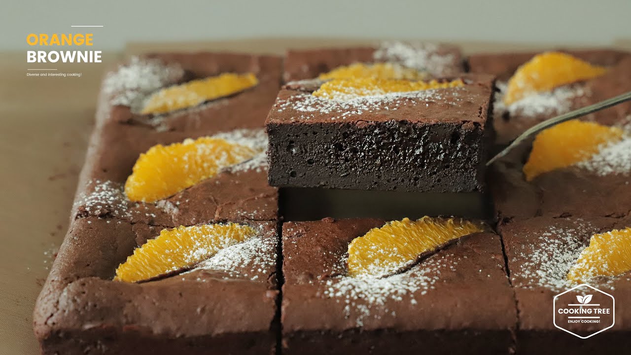 오렌지 브라우니 만들기 : Orange Brownie Recipe | Cooking tree