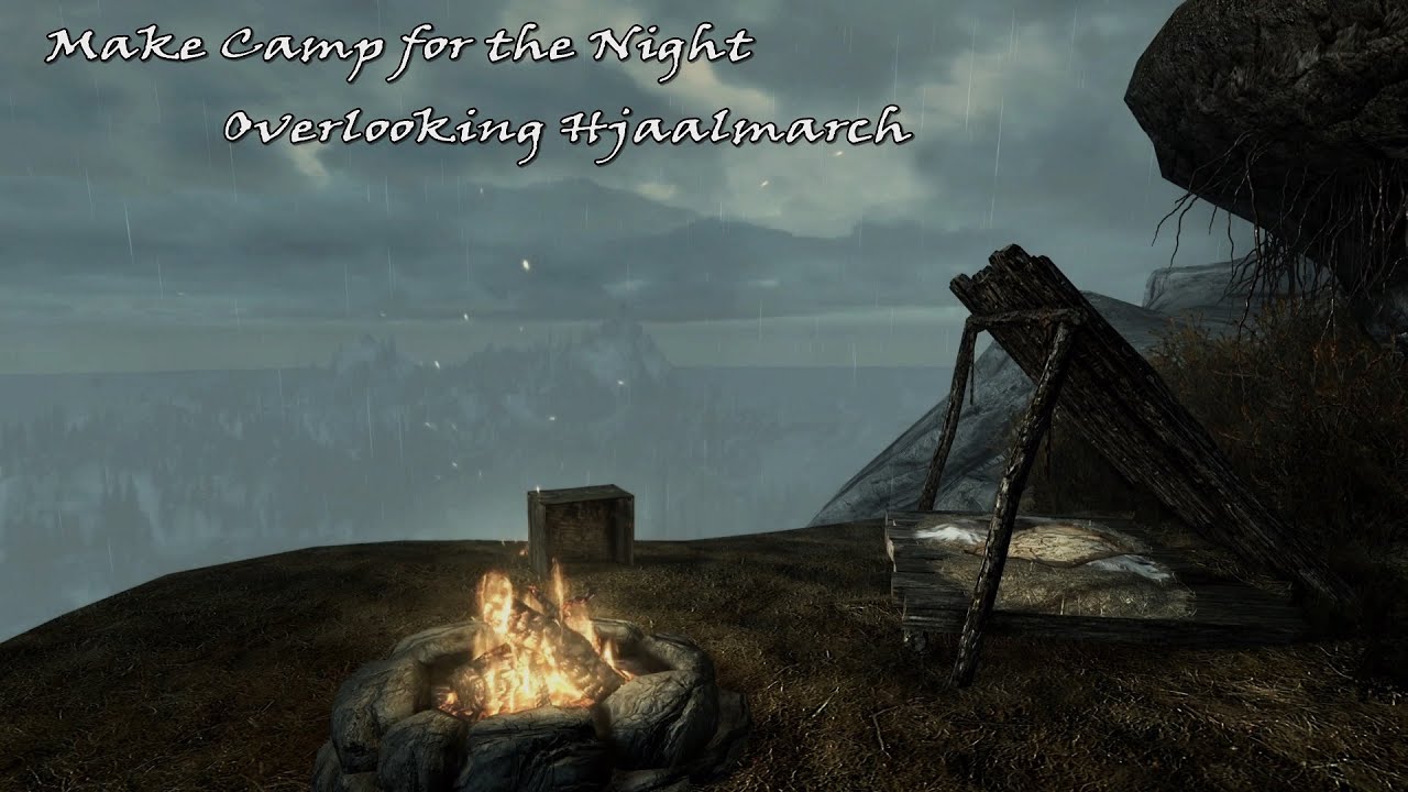 Make Camp for the Night - Overlooking Hjaalmarch Hold    Low Music Volume
