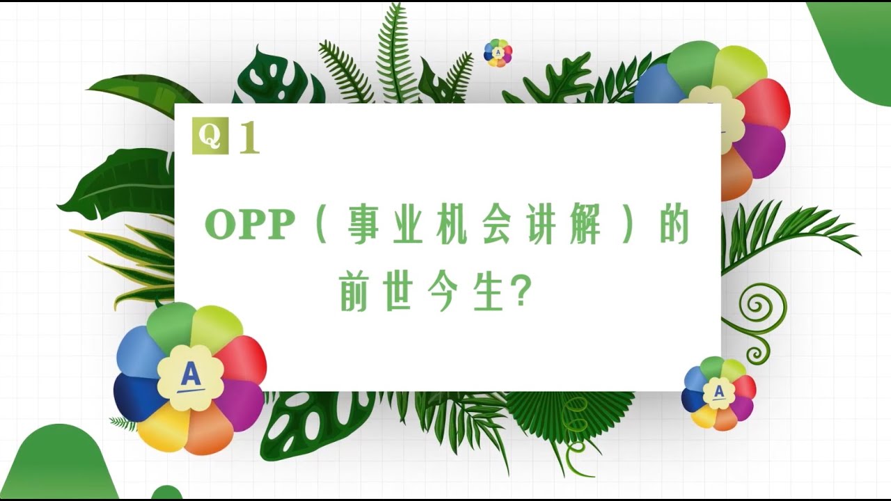 《如何花样展现安利事业机会》话题一：OPP（事业机会讲解）的前世今生？