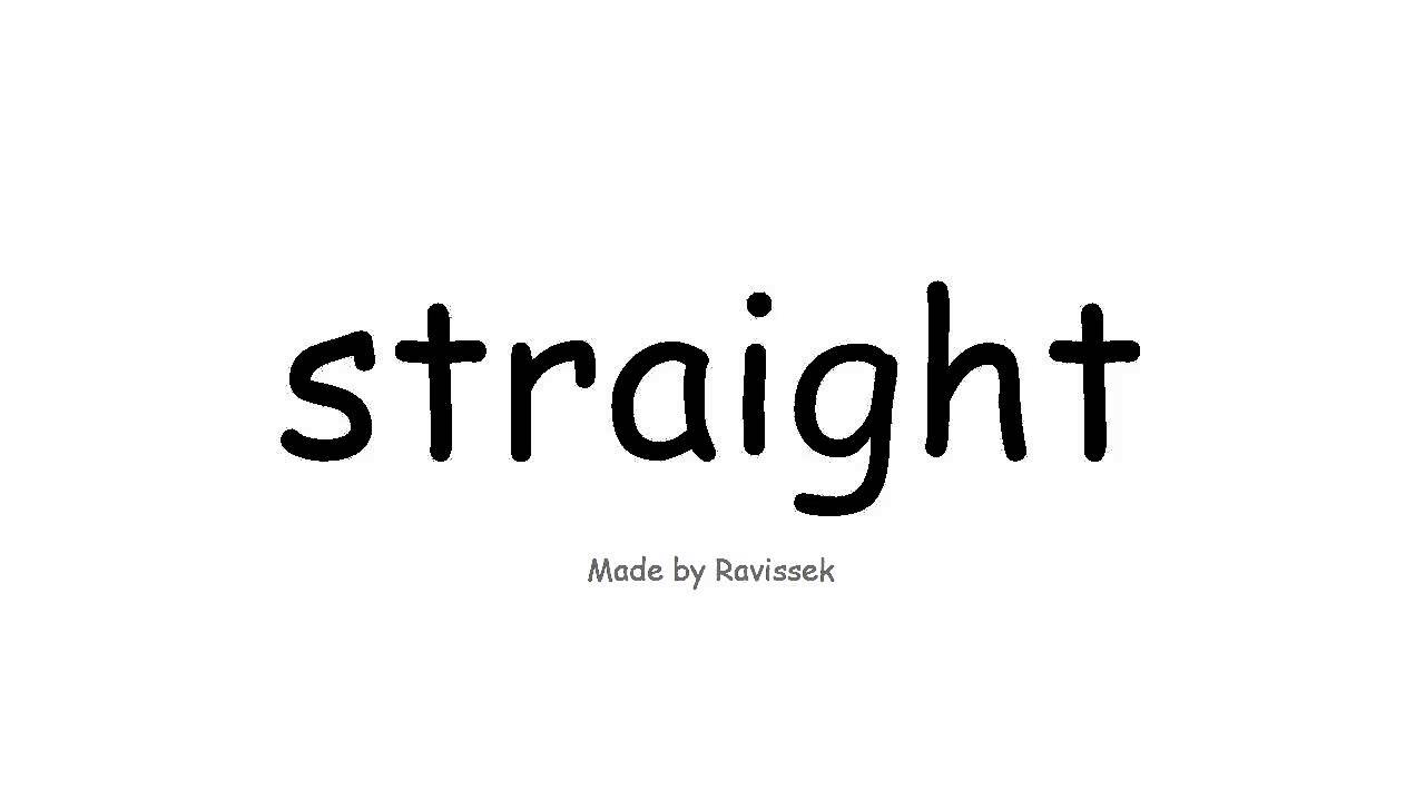 Tgħallem Ingliż   straight