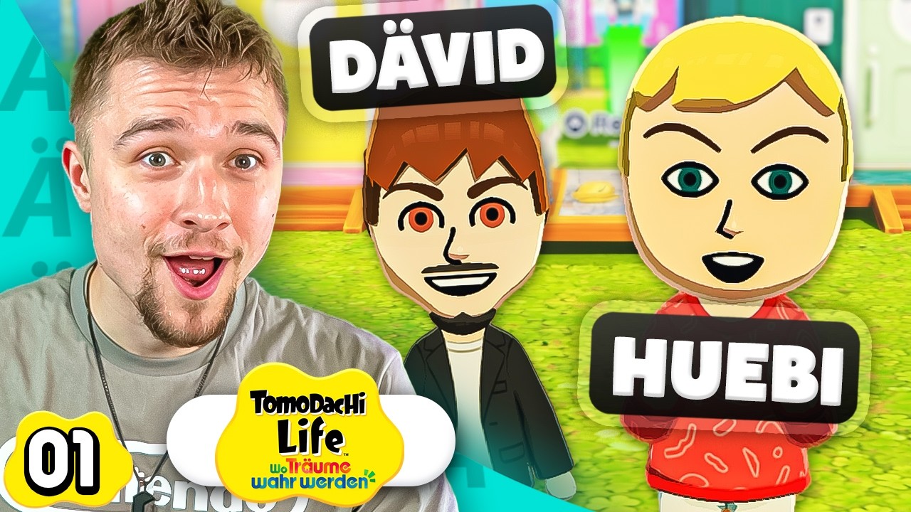 D&auml;vid, Huebi & Ava Max ziehen auf eine NEUE Insel!🌴 Tomodachi Life: Wo Tr&auml;ume wahr werden #01