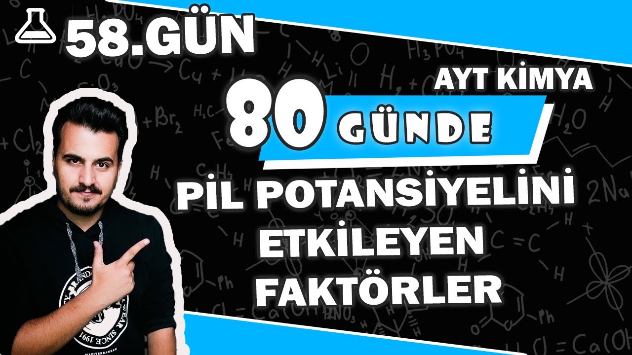 Pil Potansiyelini Etkileyen Faktörler | 80 Günde Ayt Kimya | 58.Gün