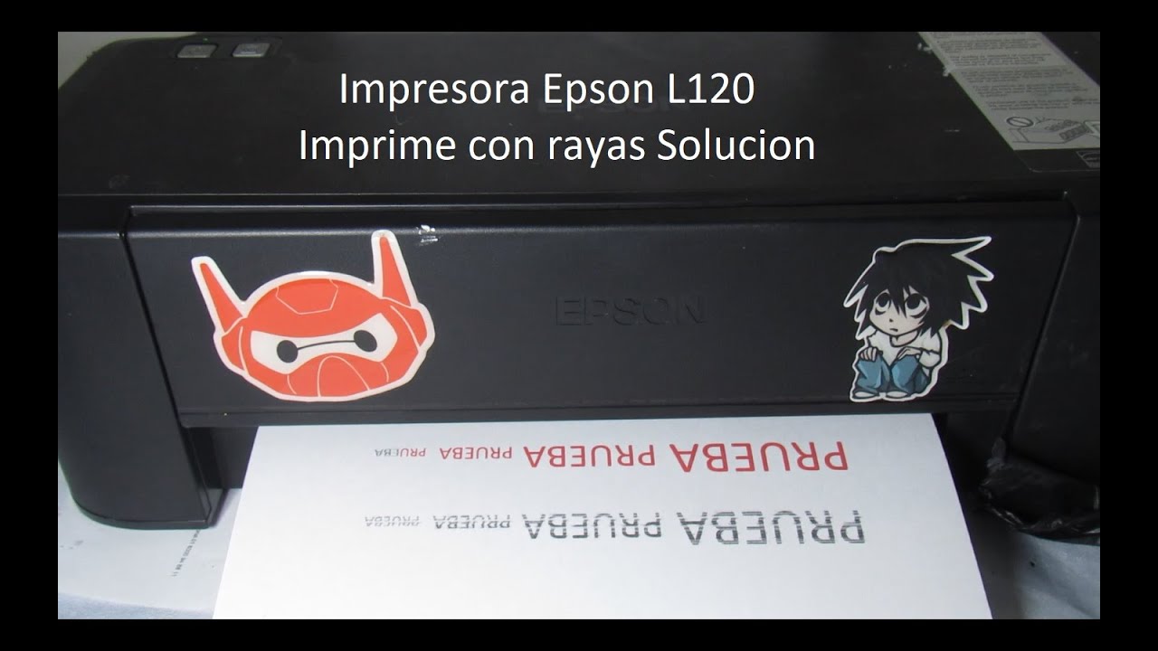 Impresora Epson L120 Imprime con rayas Solución