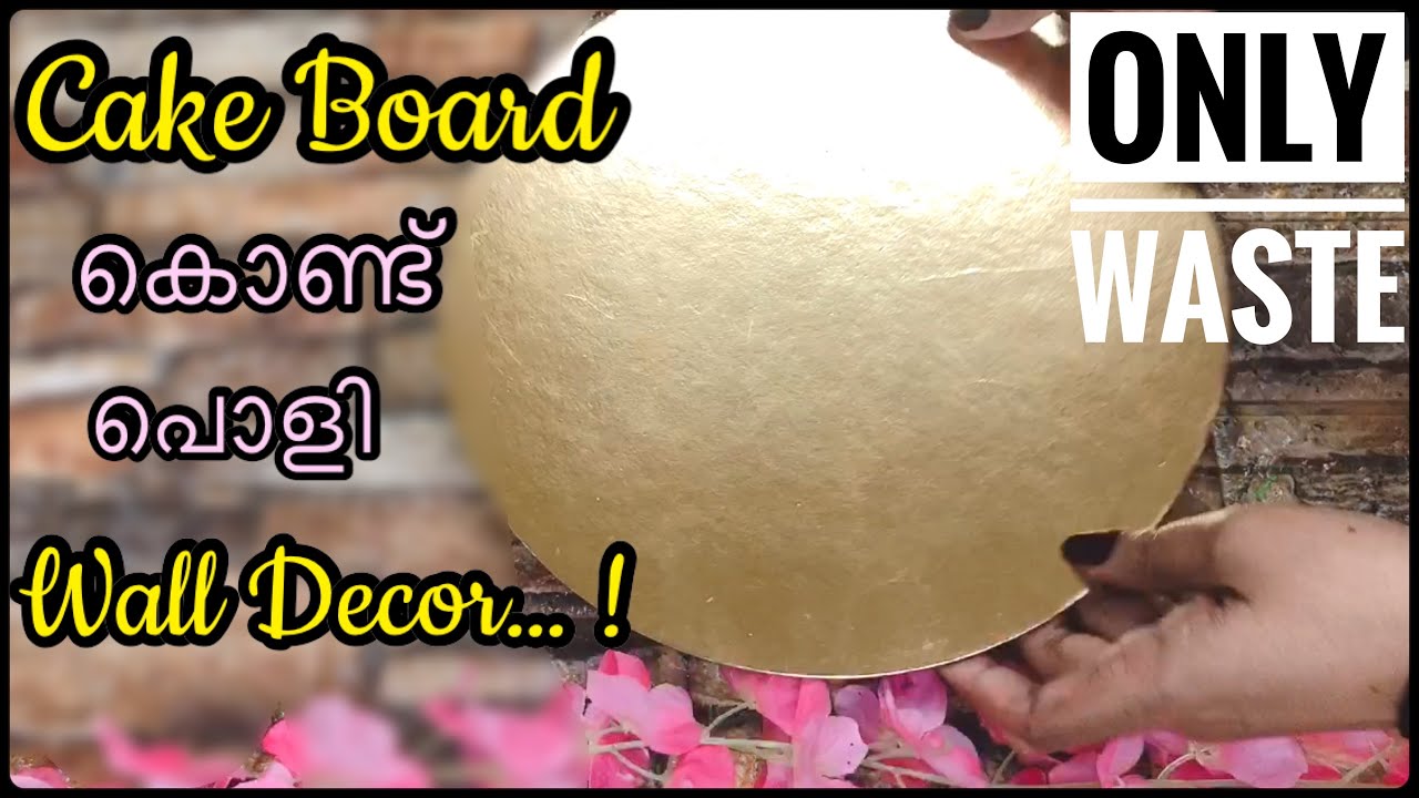 Orange Peel Craft Ideas | Best Out OF Waste Wall Decor | Cake Board Craft | Wall Hanging from Waste