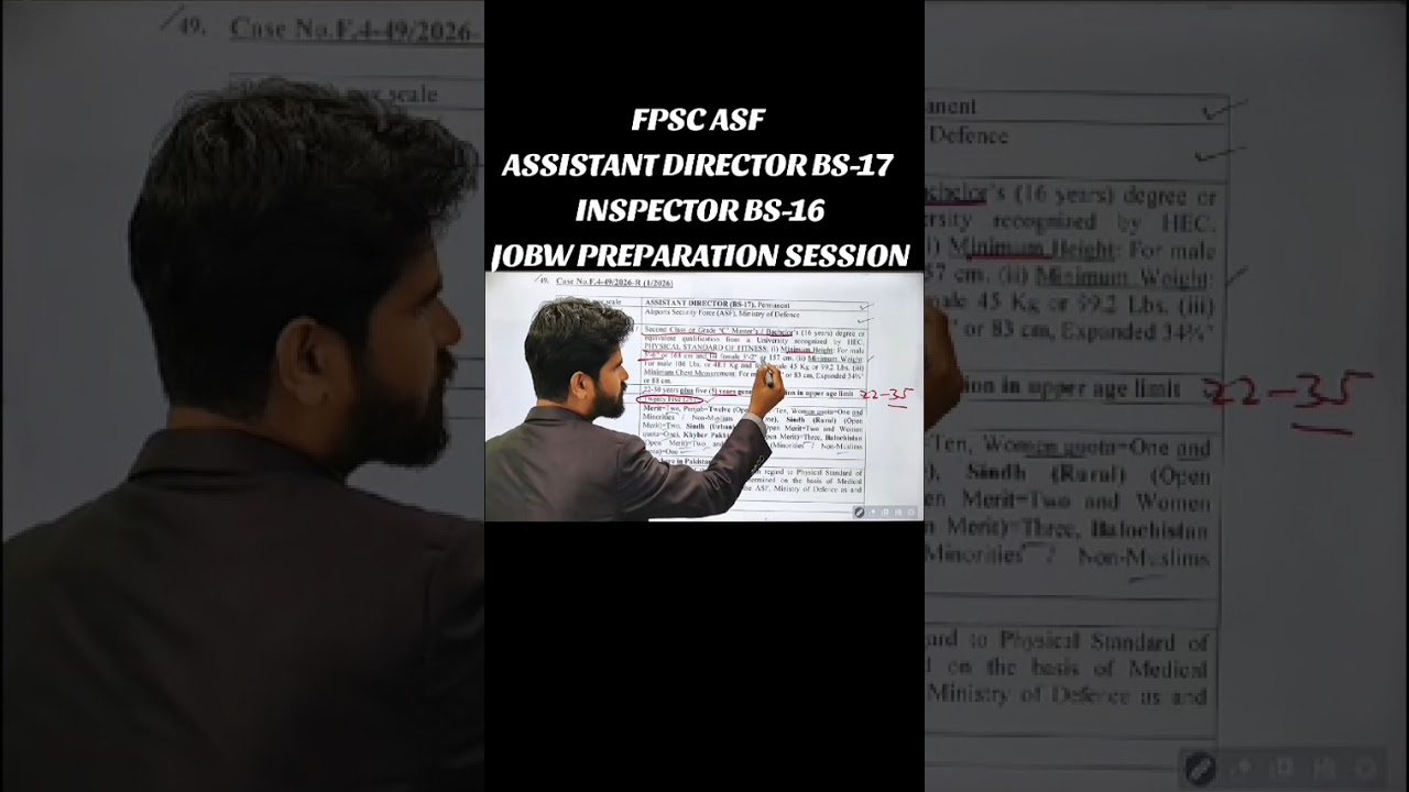 FPSC ASF Jobs 2026 | 52 Inspector & 25 Assistant Director Vacancies | Apply Online Now