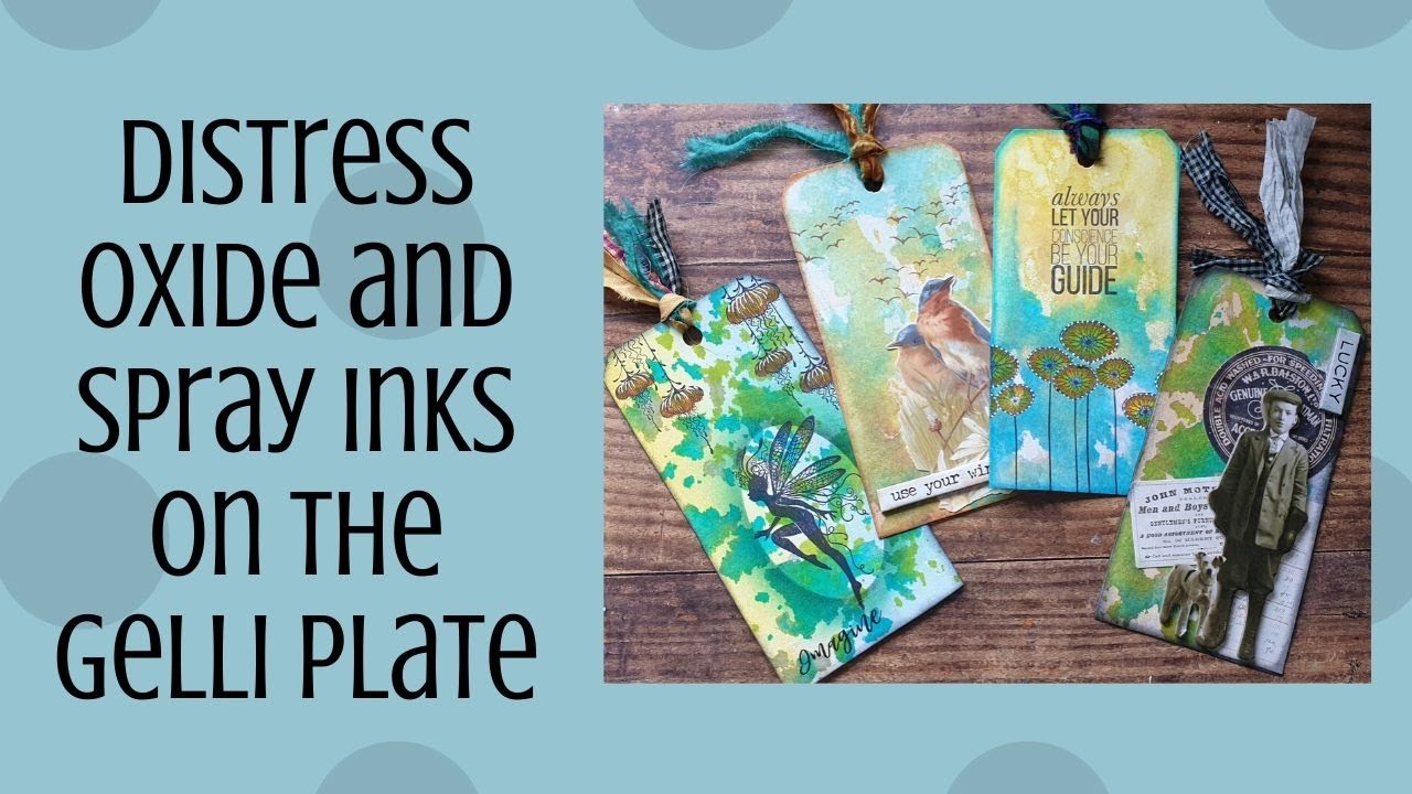 Distress Oxide and Spray Inks on the Gelli® Plate
