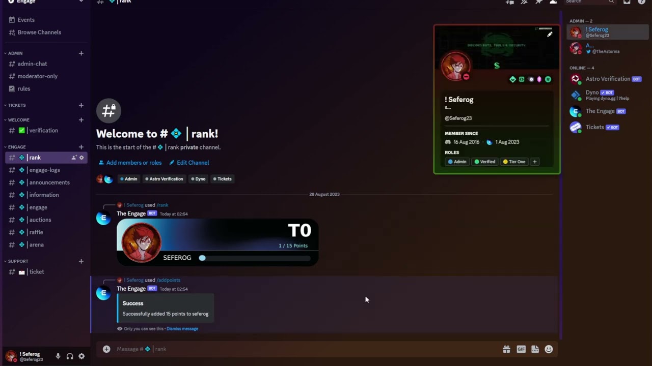 How To Add Rank Roles With Engage