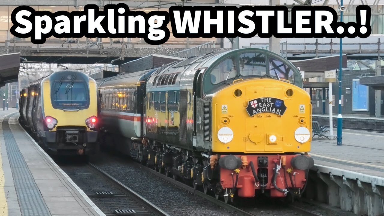 WHISTLER, Duffs & A Screaming Class 68 ACCELERATING! Plus ARCING Pantographs! 01/03/25