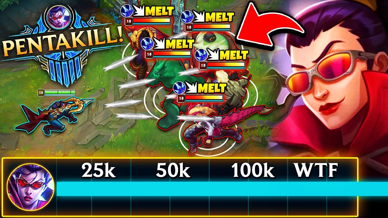 Enemy team picked all Tanks, so I locked in Vayne and destroyed them (100K DMG PENTAKILL)