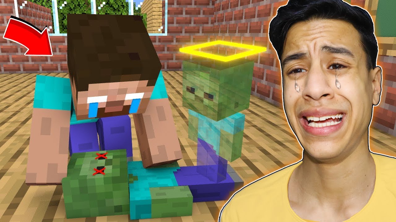 حياة الطبيب هيروبراين و المريض * مؤثر جدا * ردة فعل في ماين كرافت 😱🔥!!