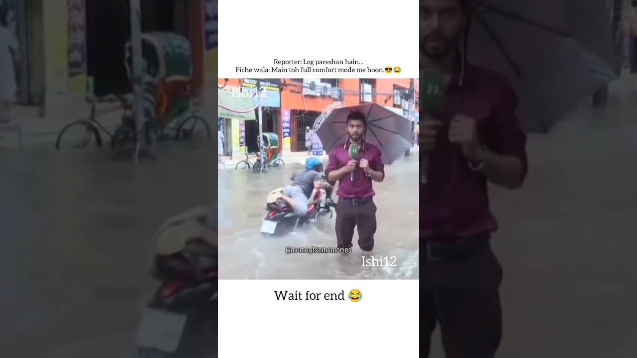 Bihar Flood Report Took an Unexpected Turn! 😂🌊 #bihar #ishi12 #shortvideo #shortsfeed