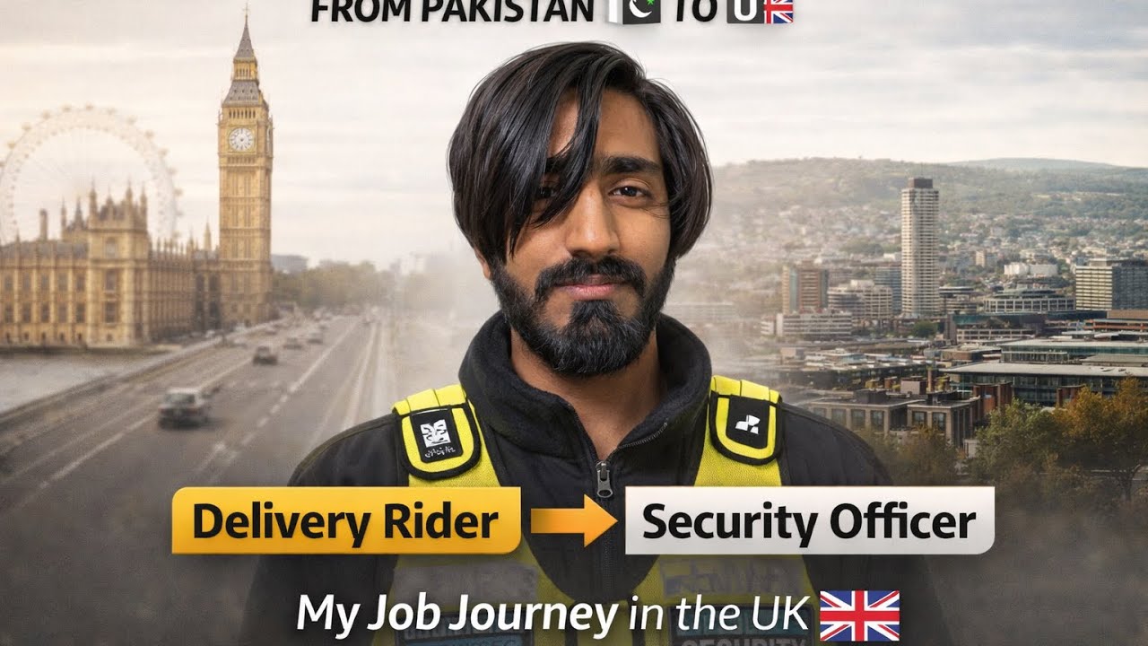“From Pakistan to UK 🇵🇰➡️🇬🇧 | My Real Journey from Delivery Jobs to Security Officer”