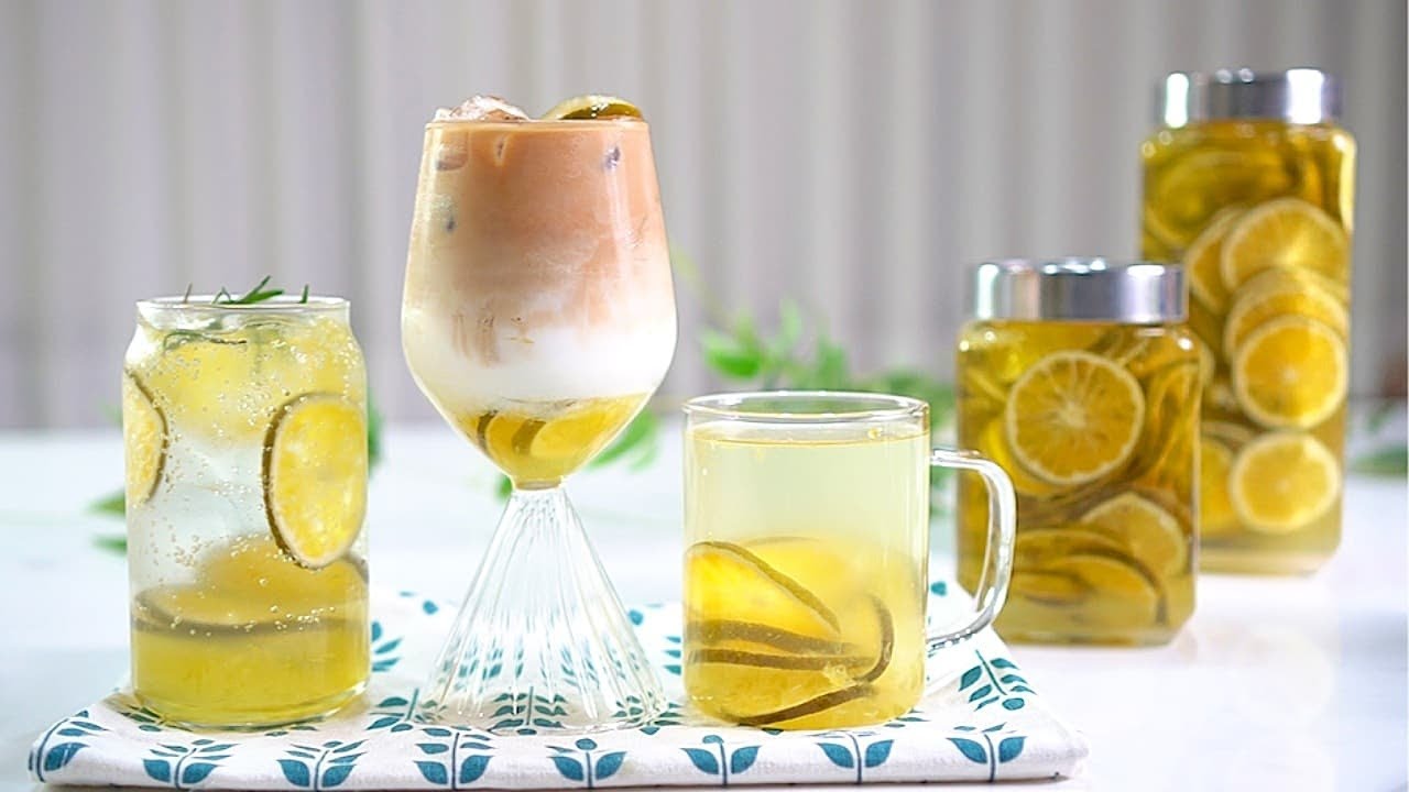 Приготовление кофейного напитка с зеленым мандарином :: Это очень просто и вкусно.