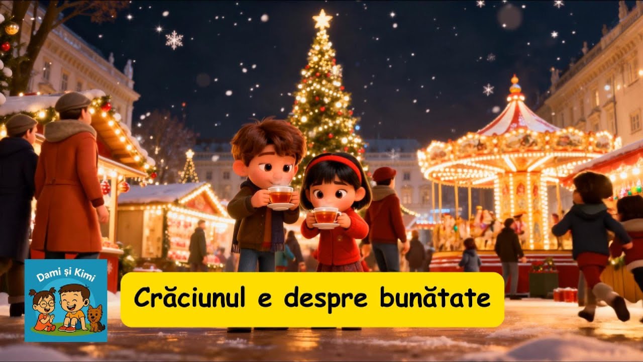 Crăciunul e despre bunătate 🎄 C&acirc;ntec de Crăciun pentru copii | Dami și Kimi