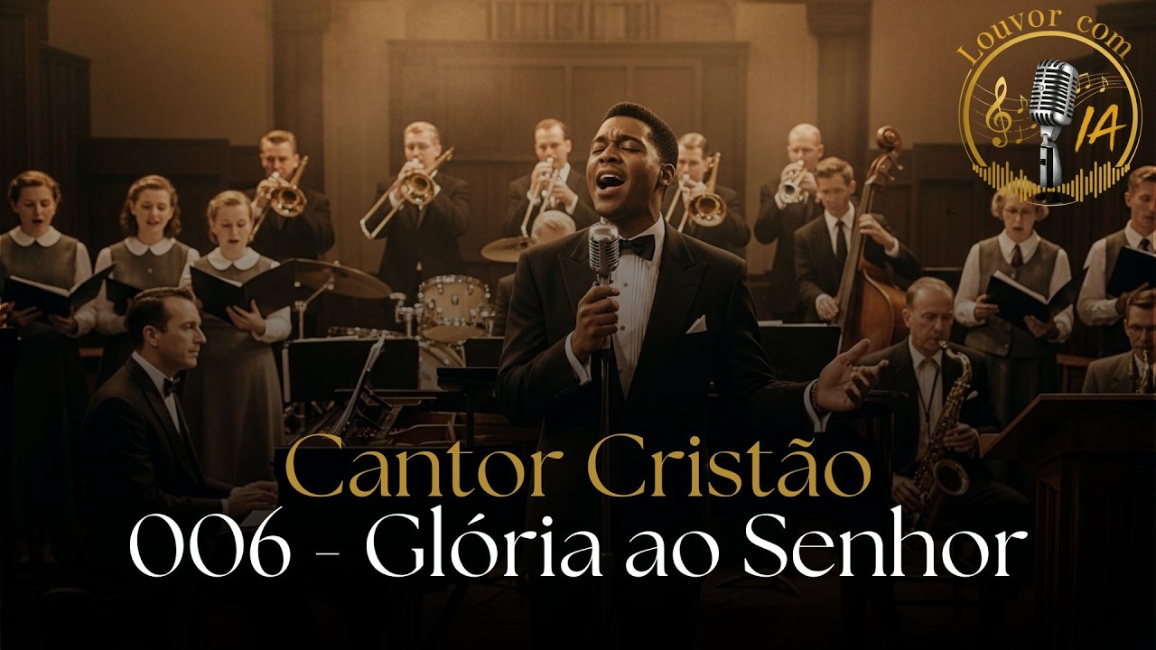 Cantor Cristão 6 - Glória ao Senhor | Com Letra | Bigband Jazz