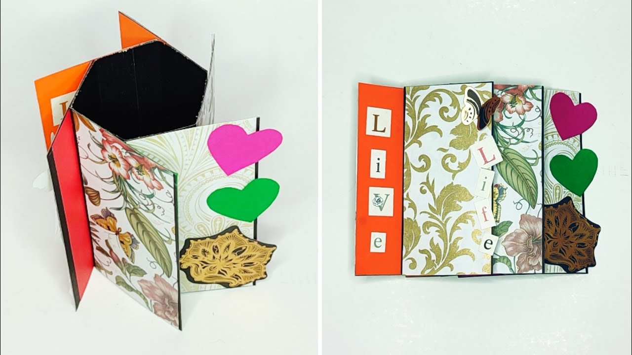 DIY - Hexagon Pinwheel tower Card tutorial  #diy #card