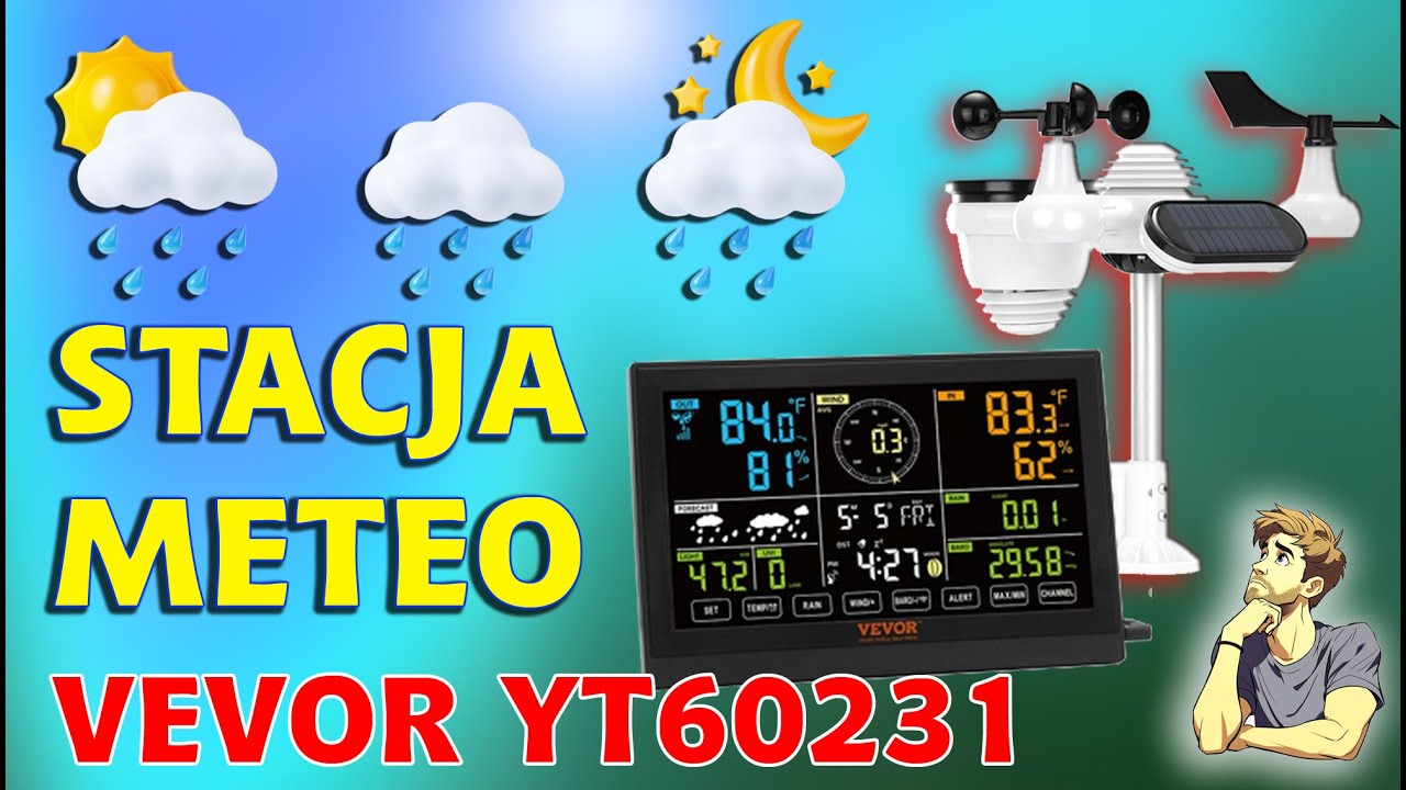 VEVOR - Fajna Stacja pogody i parametr&oacute;w meteo dla entuzjast&oacute;w monitorowania pogody.