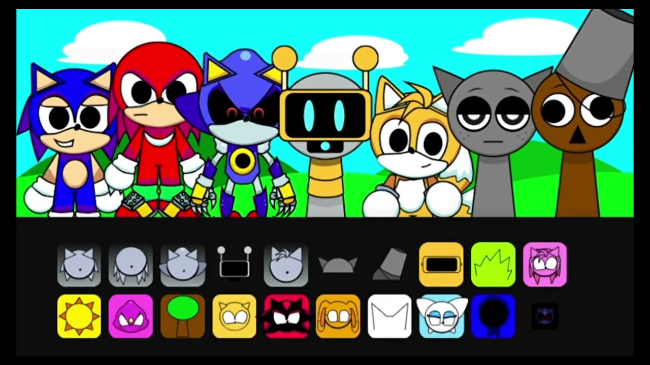 Crear un tema original estilo Sprunki Sonic!!! #sprunki #monstercolorfriends #sonic