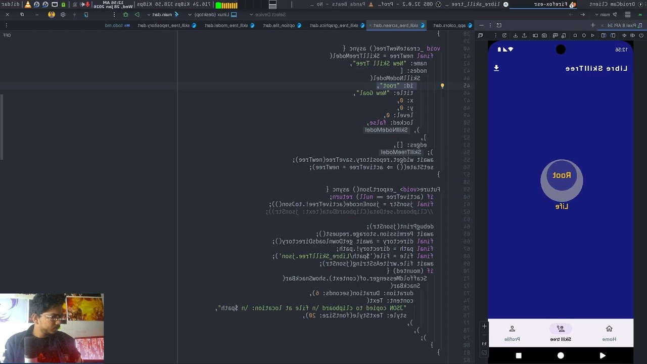 Flutter app dev: Building Libre SkillTree deleting complete tree | no vibe coding