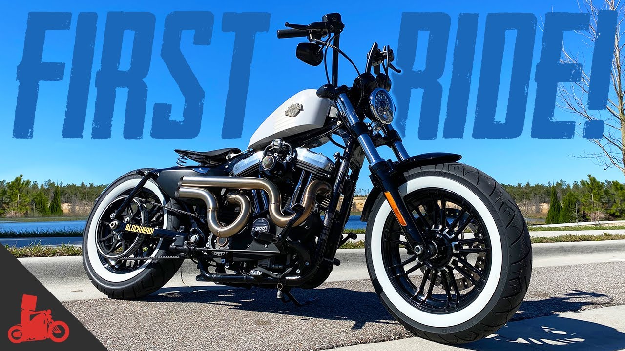 Harley 48 Bobber FIRST RIDE!