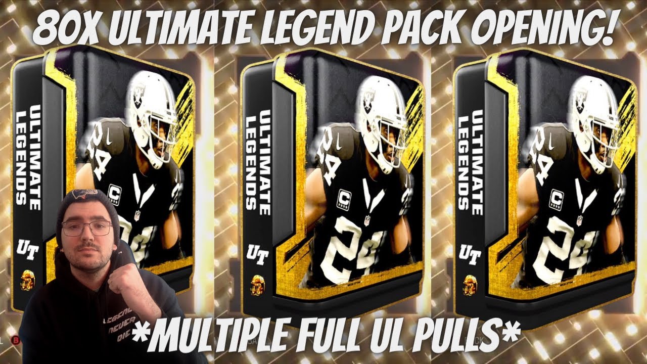 Multiple *FULL* Ultimate Legends Pulled! Crazy 80x Ultimate legend Madden 23 Pack Opening!!