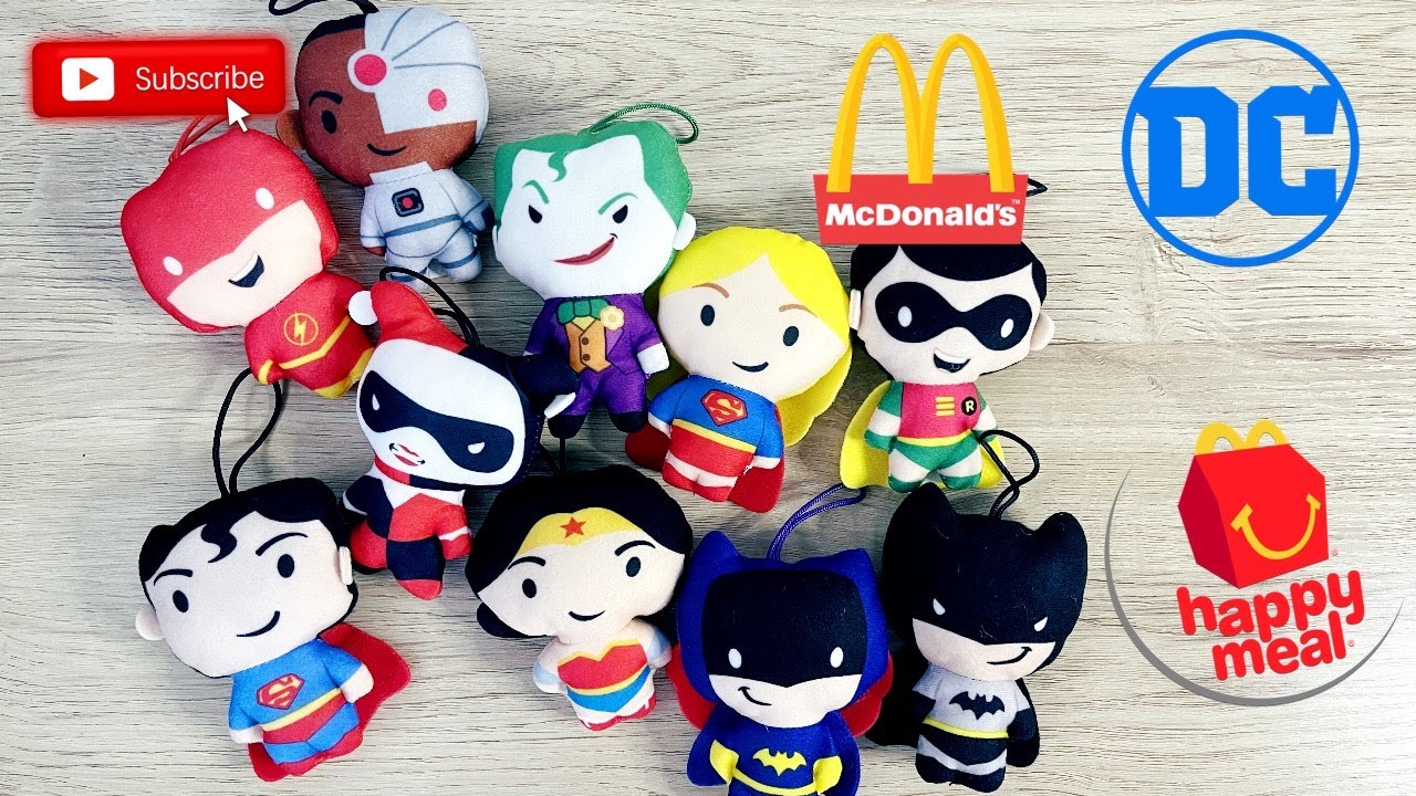 McDo | Happy Meal | DC Superheroes and Villains | Complete Set #Plushies #Unboxing