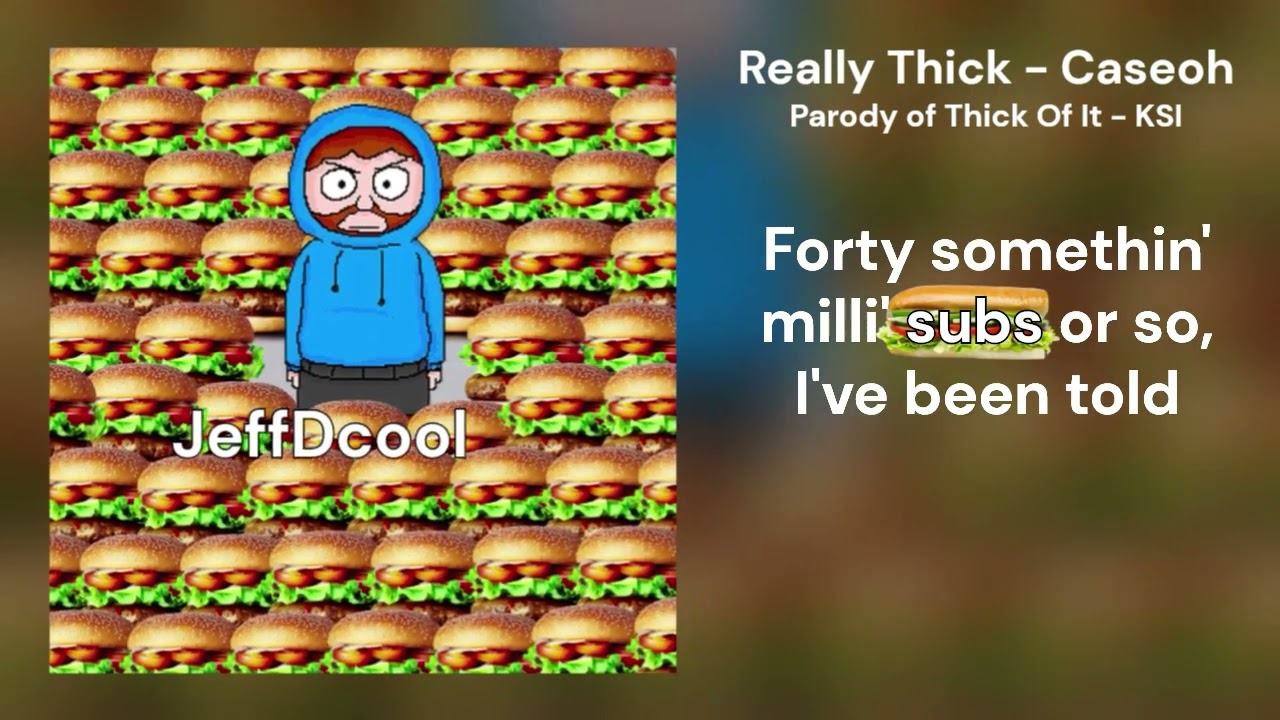 Really Thick - Caseoh (Parody of Thick Of It)