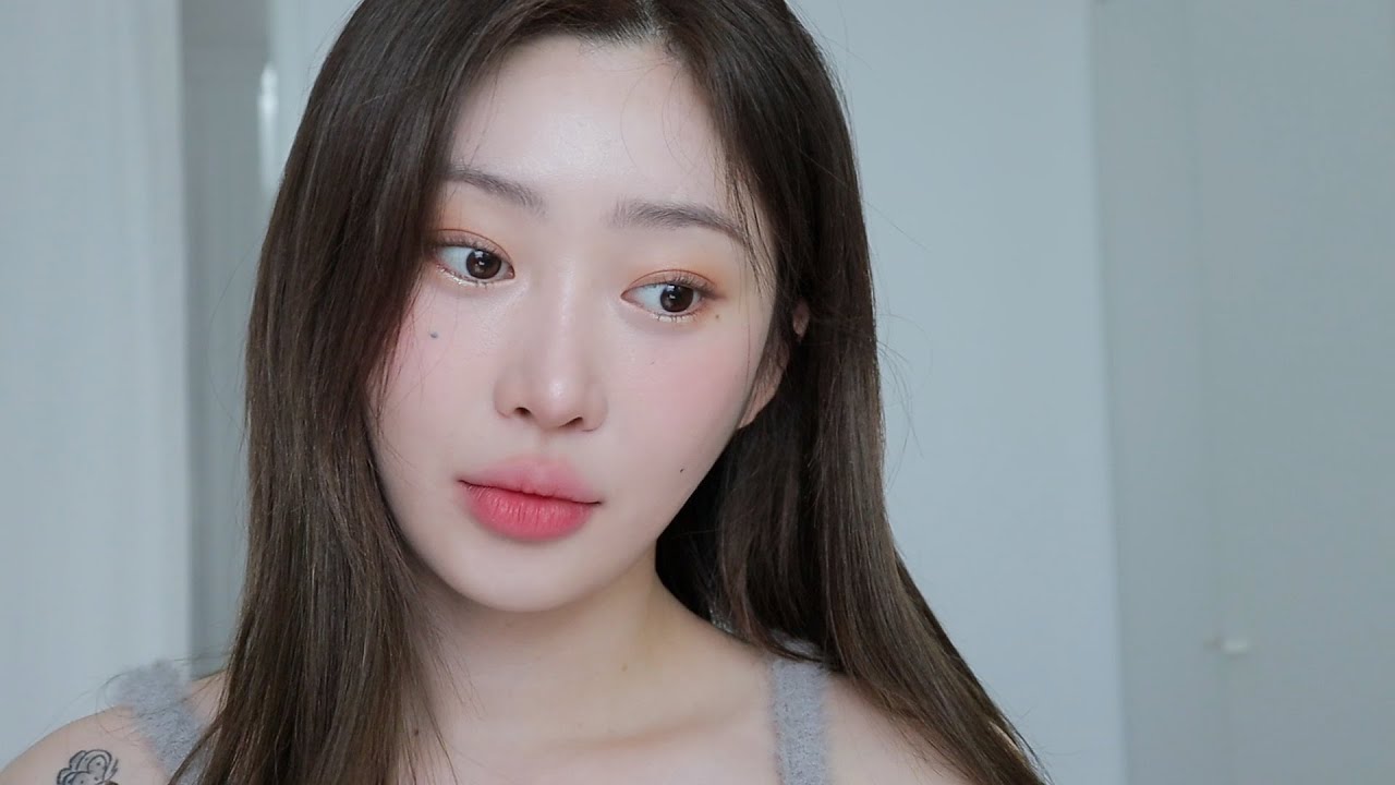 브라운과 핑크의 만남이랄까... 청순한 긴 생머리 메이크업 🧚🏻‍♂️