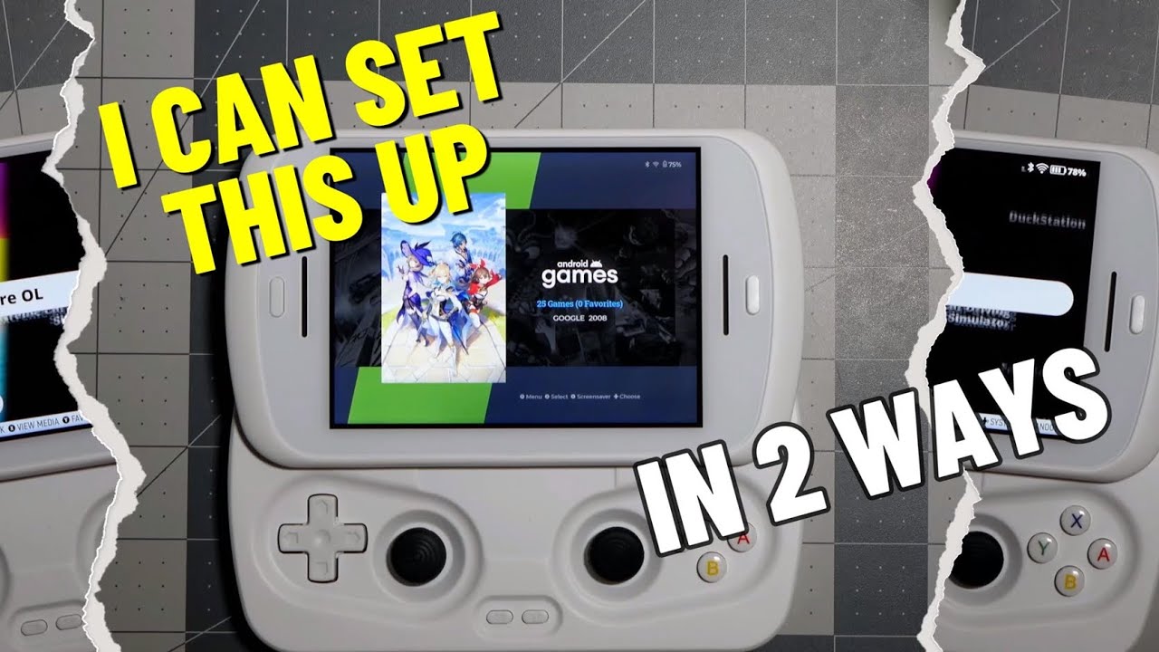 Anbernic RG Side: 2 Ways I Can Set This Up #retro #handheld