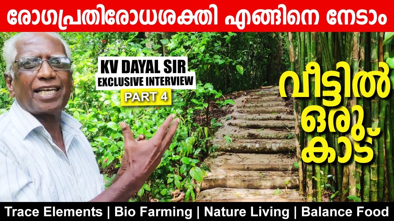 KV Dayal Environmentalists Ecologist in Kerala South India Trace Elements Bio Farming Nature Living