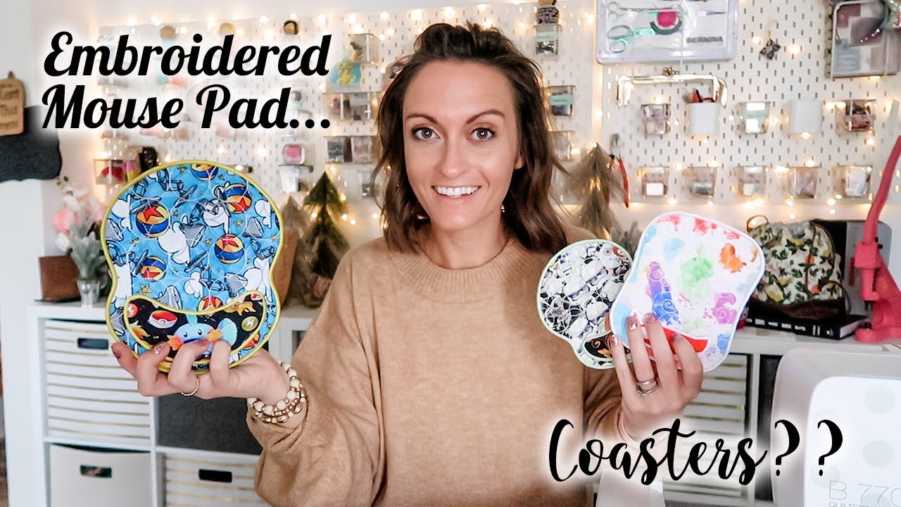 In The Hoop Mouse Pads! A Great Gift for 2020 - Full Walk Through of Rosebarn Embroidery’s Pattern
