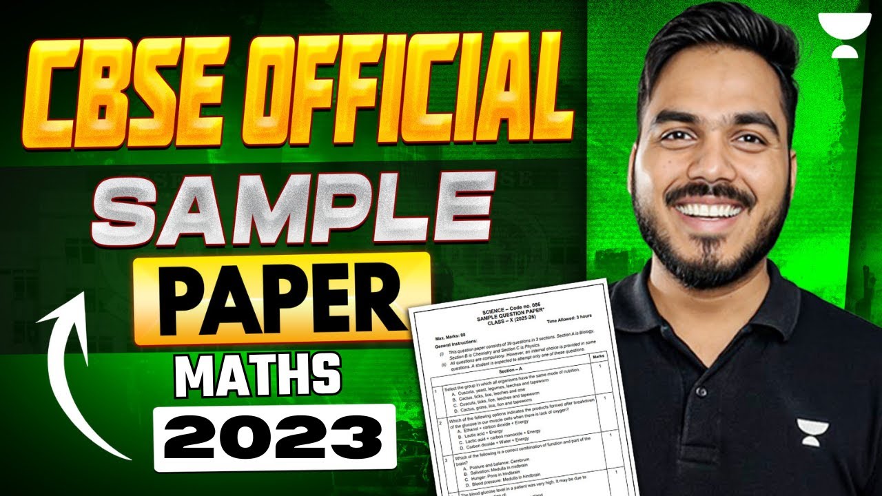 Math Sample paper 2023 Solution || Class 10 Math Boards Special 2026 || Abhinay Sir