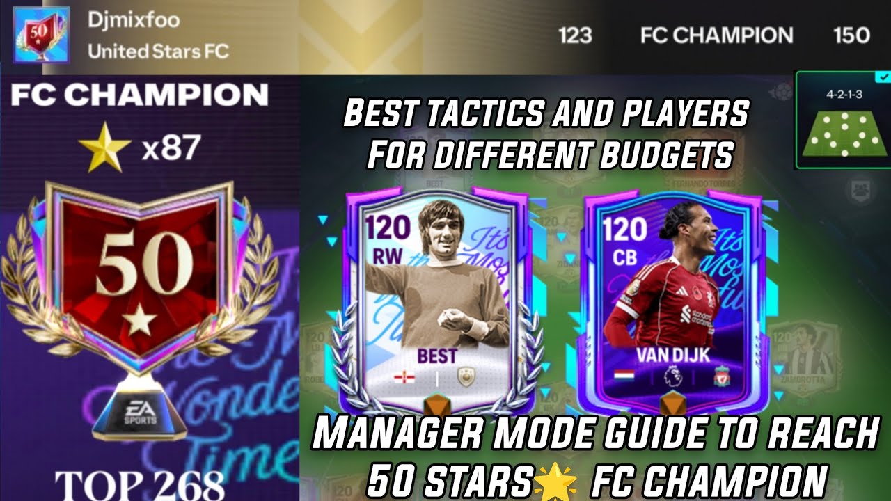 50🌟 ЛУЧШЕЕ РУКОВОДСТВО ПО ТАКТИЧЕСКОЙ ИГРЕ В РЕЖИМЕ МЕНЕДЖЕРА 4213 В FIFA CHAMPION FC MOBILE 26 И...