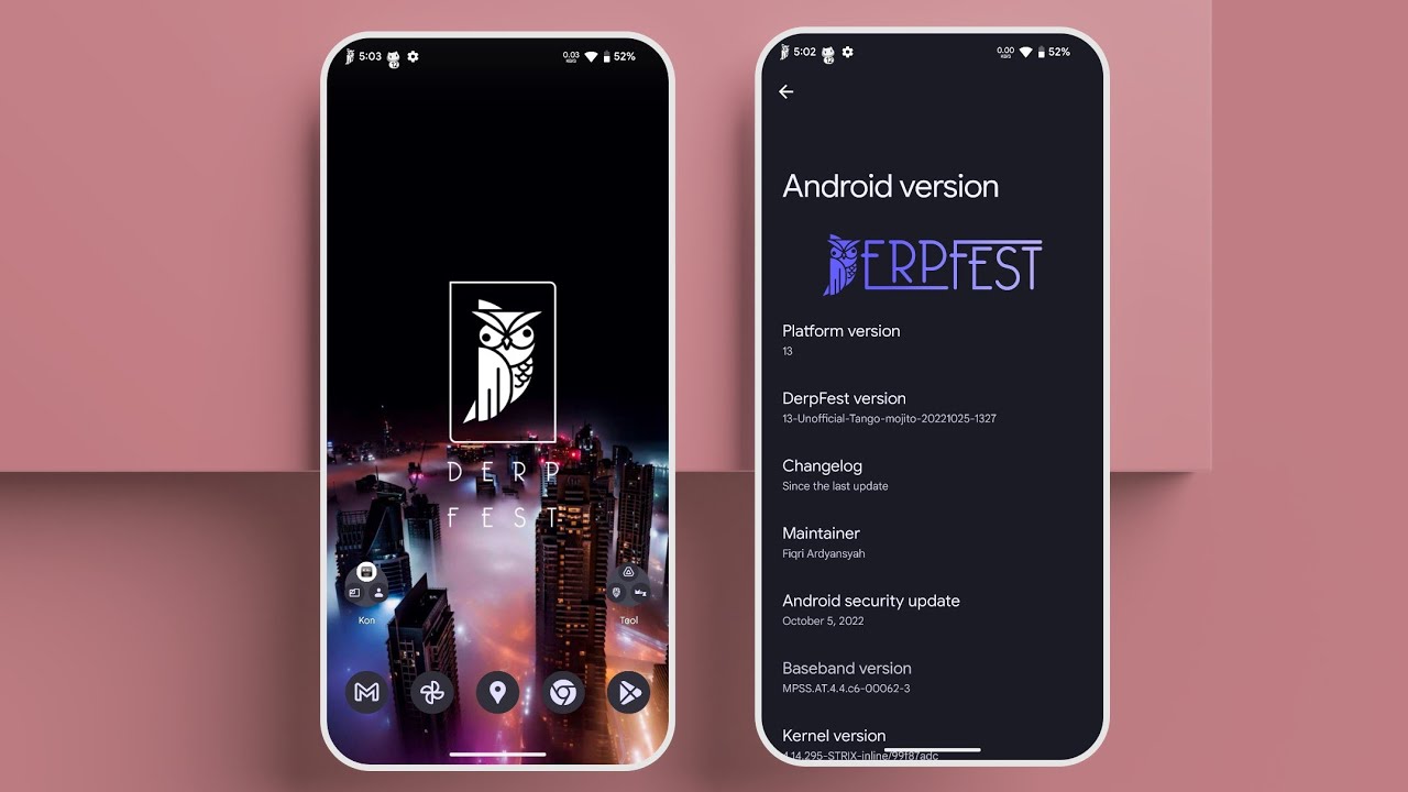ROM Derpfest Tango A13 | Unofficial For Redmi Note 10 😱😱😱