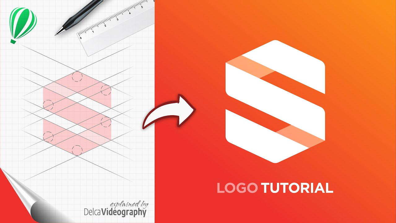 🔴 Cómo DISEÑAR LOGOS en POCOS PASOS 🧐 con CorelDRAW ► TUTORIAL | DelcaVideography